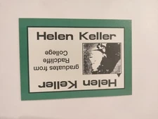 PERSPECTIVE Time Line Game HELEN KELLER 1992 card used History free ship