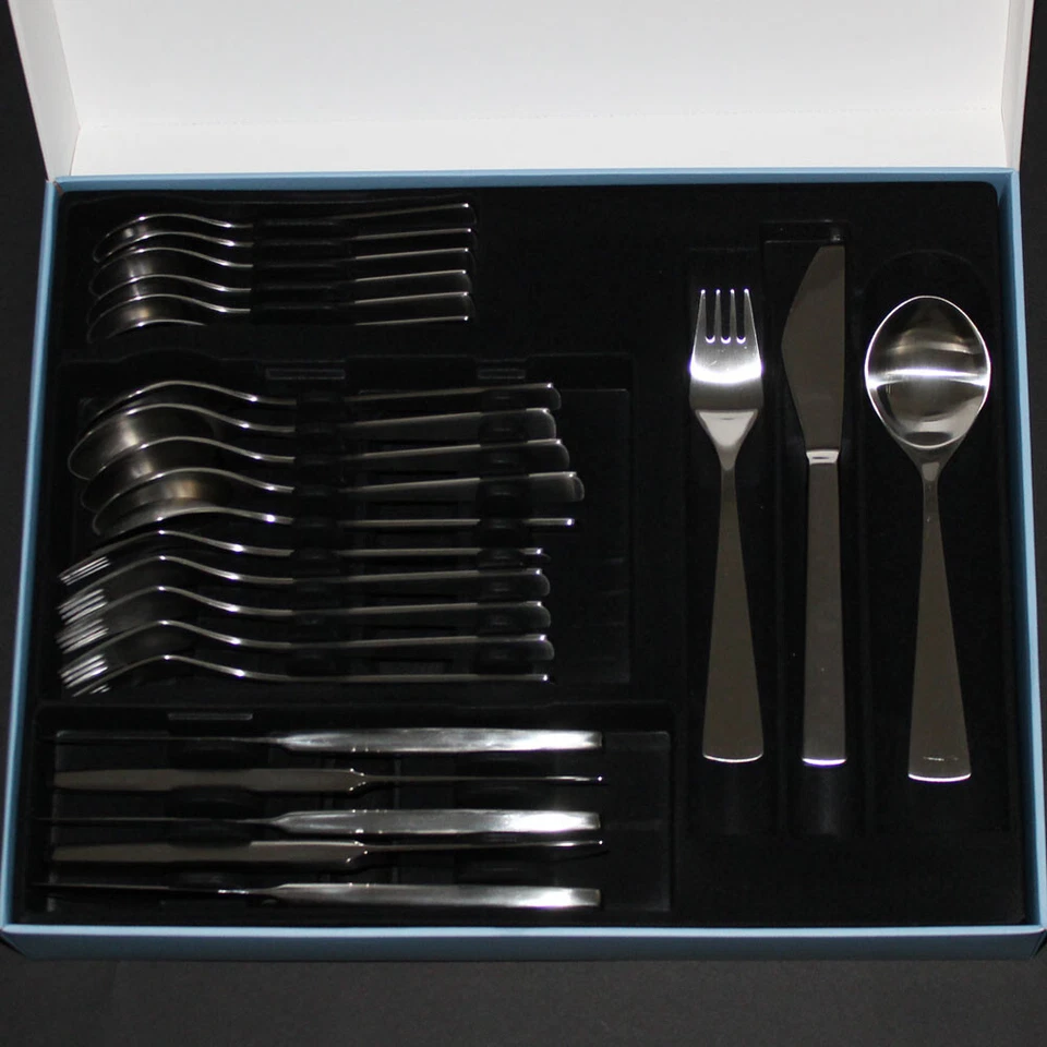 Juego de cubiertos Stelton Maya. Acero inoxidable. Tias Eckhoff. 1962. 24 piezas. ¡NUEVO! Foto 3 de 4