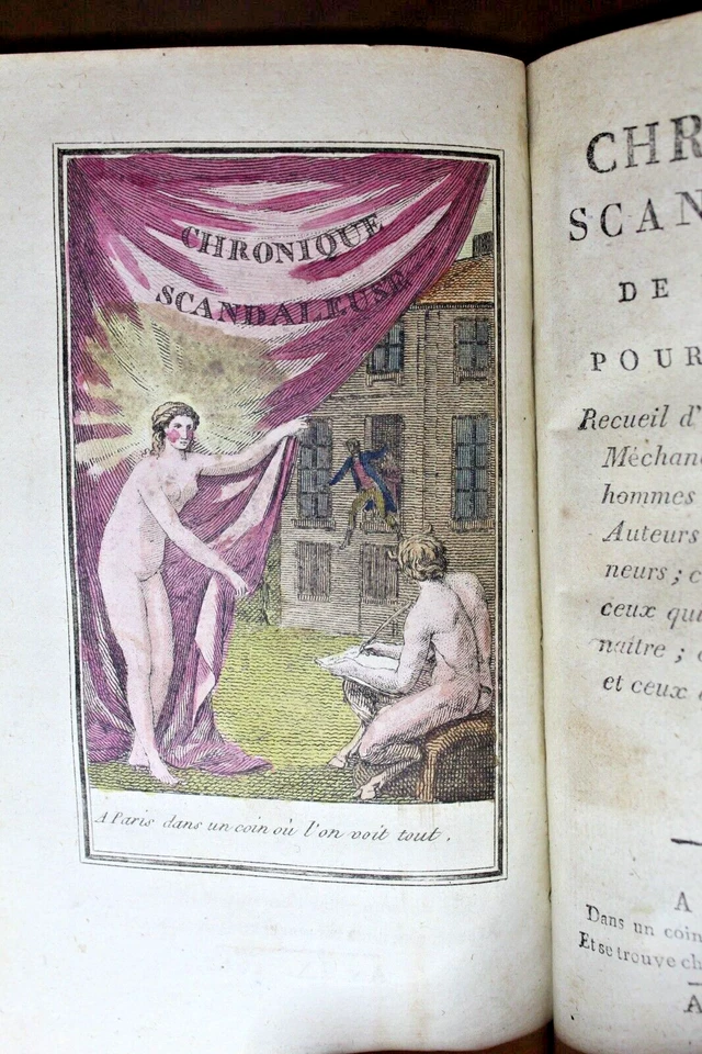 Curiosa- recueil de pièces interdites dont La chronique scandaleuse de 1785- 5/5 - Photo 4/4