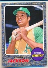 REGGIE JACKSON 2021 TOPPS CARDS THAT NEVER WERE INSERT #CNW-1 BLUE PARALLEL SP