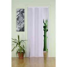 Porta porte a soffietto per nicchia in Pvc da interno misura regolabile completa