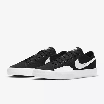 Nike SB Blazer Court Black White Skate Shoes White Black CV1658-002 Men Size 9