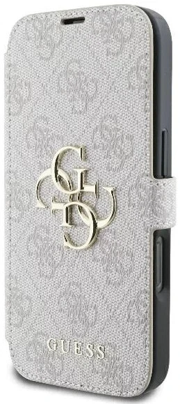 Genuine Guess Book Case 4G Metal Logo Impact for iPhone 16 Pink - Image 4 of 4