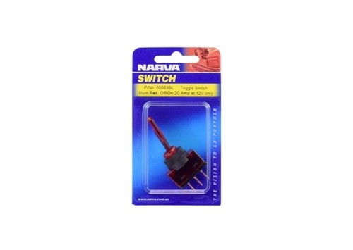 Narva Toggle Switch Illuminated On/Off Red 60053BL | eBay Australia