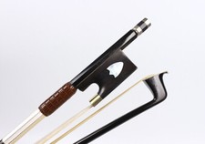 New black Carbon fiber Advanced Violin Bow Inlay small shield style Frog