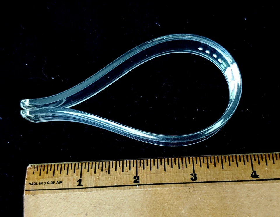 古董 Lucite 婴儿毯夹手绘花卉 NOS 1930 年代 — 第 3/4 张图片