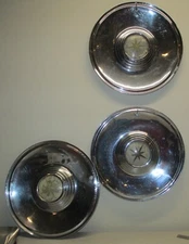 1956 LINCLON PREMIER HUBCAPS (3) CUSTOM VINTAGE CLASSIC STREETROD RATROD