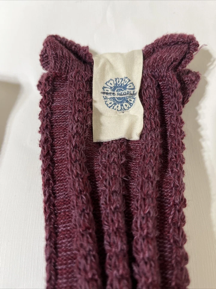 Medias de punto Free People borgoña  Foto 3 de 4