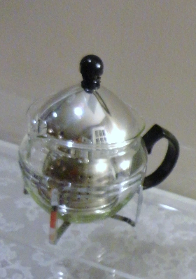 NORPRO 不锈钢水壶和盖带玻璃一杯茶壶 100 X 100 — 第 2/4 张图片