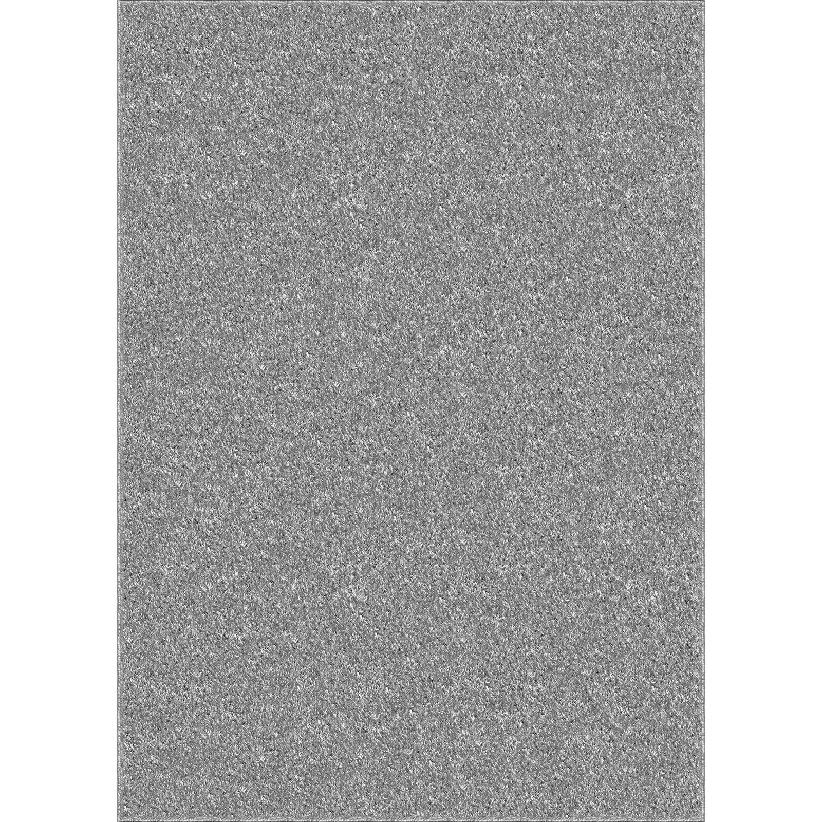 Soft Gray Microfiber Plush Shag Rug 31.5x45 Inches