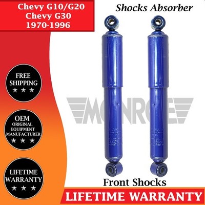 Monroe OEM Front Shocks For 1970-1996 Chevy G10, G20, G30 Lifetime Warranty
