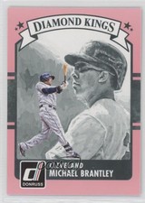 2016 Panini Donruss Diamond Kings Pink Border Michael Brantley #8 g1d