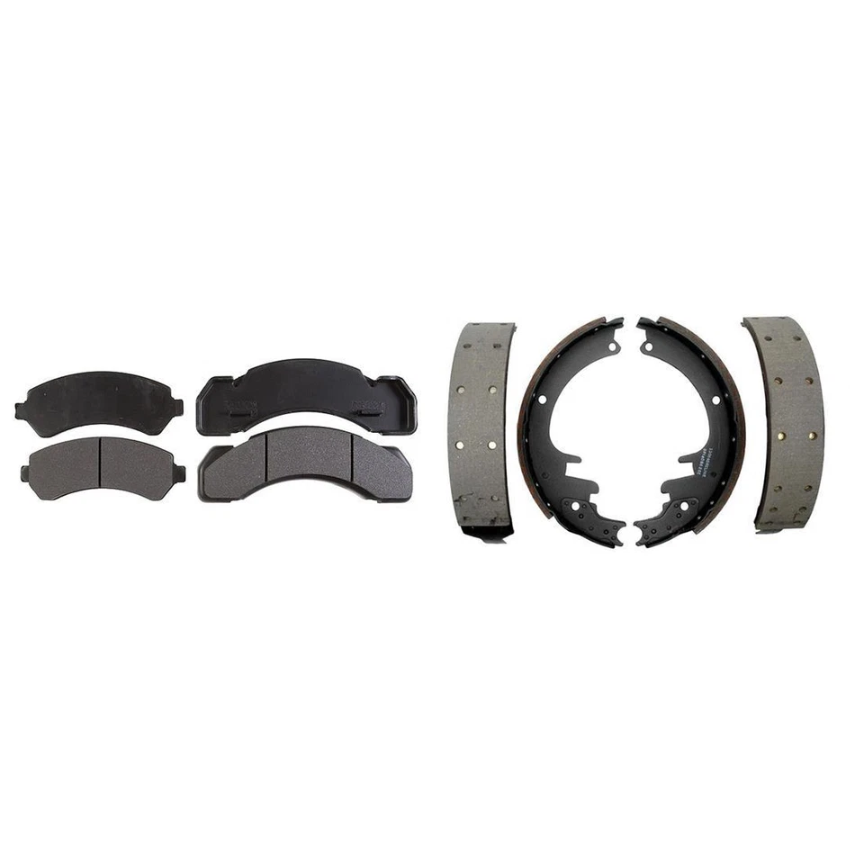 Pastillas de freno delanteras metálicas y zapatas traseras Element3 para Chevrolet P30 1997-1999 Foto 4 de 4