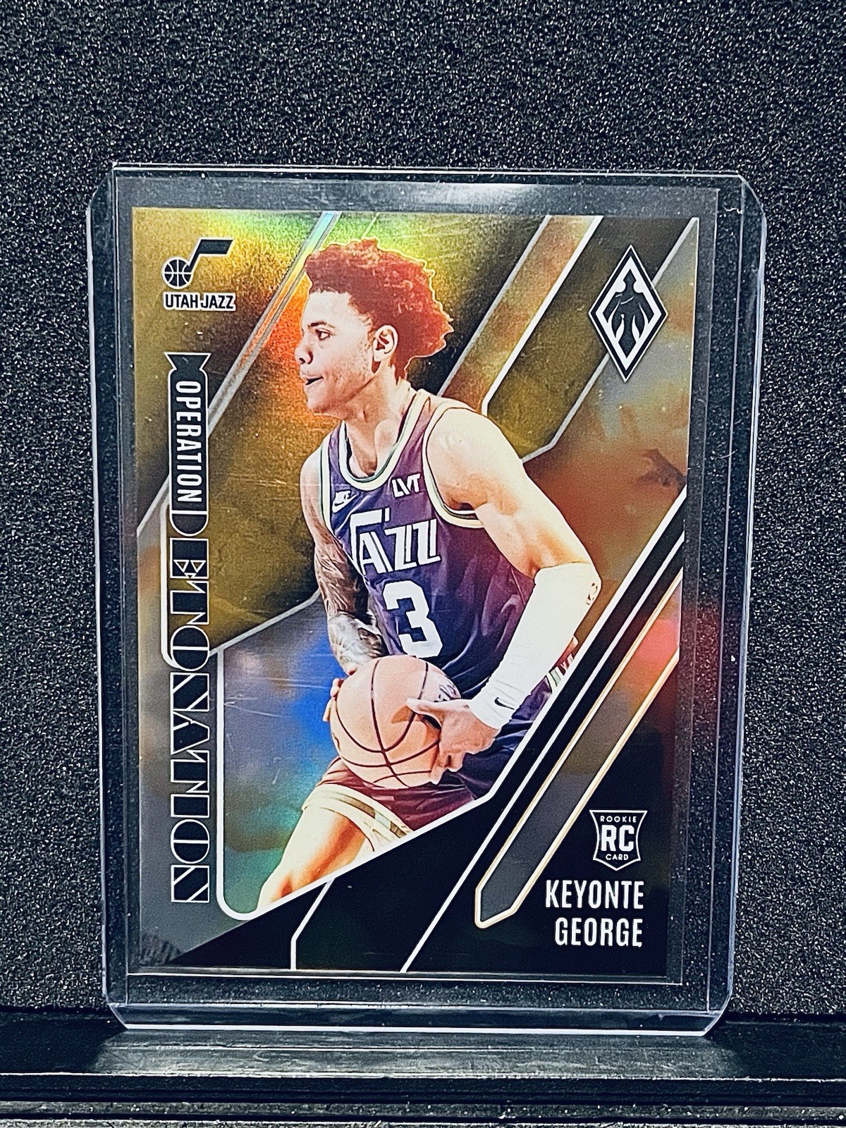 2023-24 Panini Phoenix #11 Keyonte George #/10 Operation Detonation GOLD Rookie