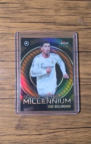 Jude Bellingham Orange /25 Finest of the Millennium 2025-26 Topps Finest UCC