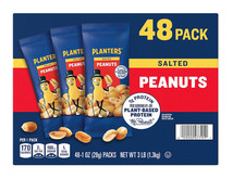 Planters Salted Peanuts 48 1-ounce packs 