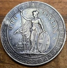 1911 British Trade 'B' Dollar~Extraordinary~ Ninja Shuriken, Single Chop Marked