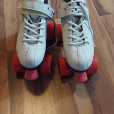 Roces Men's Roller Skates Model Roces Size 6 White with Red Wheels