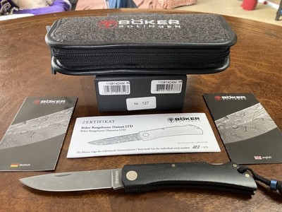 Boker Solingen Rangebuster Rob Thomas Damascus Blade Ltd #127 of 275 Knife