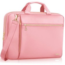 Laptop Bag Case for Women Men Messenger Briefcase Bag, 15.6 16 15.6 inch Pink