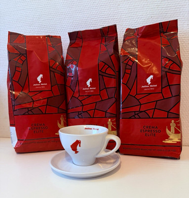 Julius Meinl Crema Espresso Elite Espresso Kaffeebohnen 3x1 kg + Tasse Gratis  