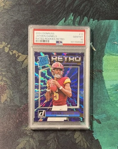 2024 Panini Donruss - Rated Rookie Retro Jayden Daniels #11 (RC) PSA 10