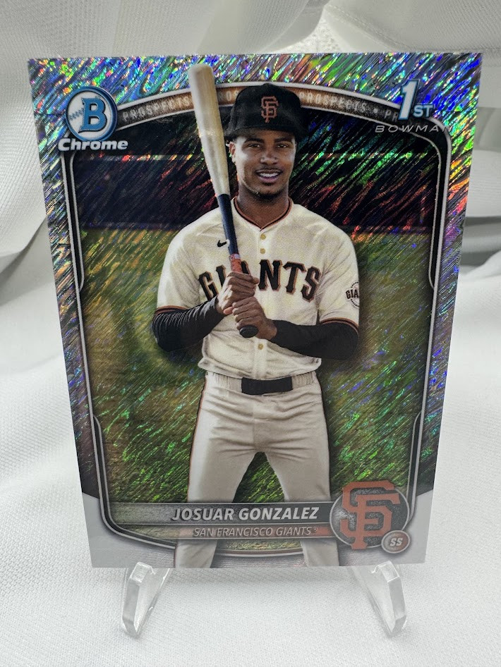 Josuar Gonzalez - SHIMMER REFRACTOR - 1ST - 2025 Bowman Chrome - BCP-153
