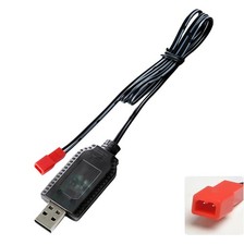 RC Charger Cable JST 2 Pin Connector 6V Ni-MH Ni-CD 5S Compatible RC Car Boat