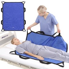 Multipurpose 43" x 36" Positioning Bed Pad with Reinforced Handles - Reusable...