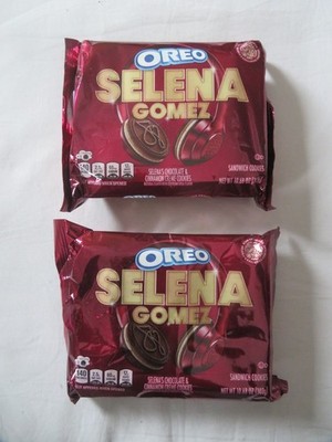 (2) Oreo Ltd Edition Selena Gomez Chocolate & Cinnamon Creme Cookies 10.68 Oz Ea