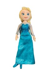 Disney Store Frozen ELSA Plush 18  Doll Toy Blue Ice Queen Snowflake Soft