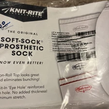Lot of 4 Knit Rite The Original Prosthetic Sock Wide Medium Cool Max New Sealed