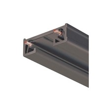 JUNO LIGHTING R 6FT BL J Track Section,Black,6ft,120V AC 45DN61