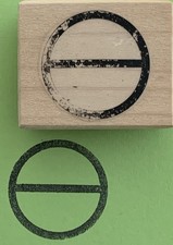 Rubber Stamp Circle No Symbol No Entry