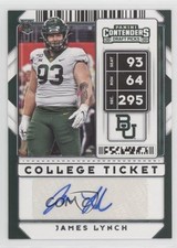 2020 Panini Contenders Draft Picks College Ticket James Lynch #285 Auto 0o84