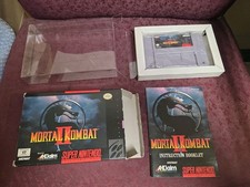 MORTAL KOMBAT II 2 FOR SUPER NINTENDO SNES IN BOX WITH INSTRUCTIONS
