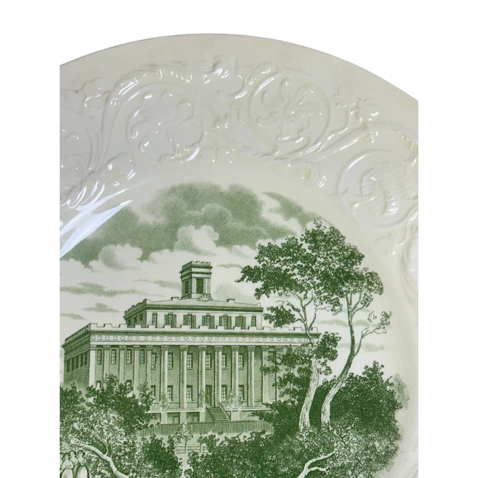 Plato conmemorativo del centenario de Wedgwood Inglaterra 1936 Wesleyan College para mujeres Foto 4 de 4