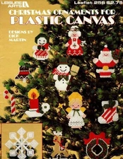 LEISURE ARTS CHRISTMAS ORNAMENTS FOR PLASTIC CANVAS 24 PROJECTS
