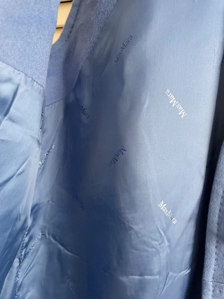 NUEVO CON ETIQUETAS (otros) Chaleco MAX MARA Azul Largo Camel EE. UU. 10 Foto 4 de 4