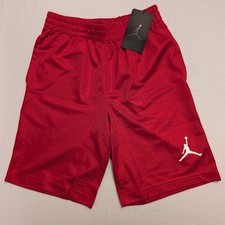 NIKE Air Jordan Shorts Boys Gym Red Mesh Jumpman 959922-R78