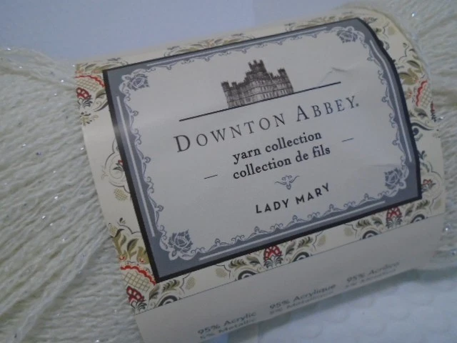 Cuatro madejas de 3 oz Downton Abbey Lady Mary, color metálico Lily Ice Foto 4 de 4