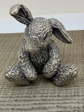 Hallmarked Sterling Silver Filled Rabbit Bunny Country Artists Collection c2000