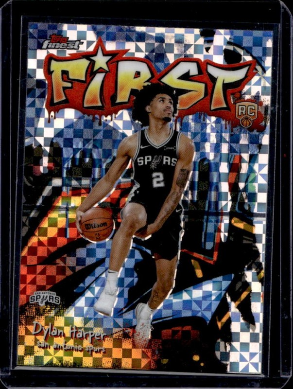 2025-26 Topps Finest Dylan Harper First RC X-Fractor Rookie #F-2 Spurs