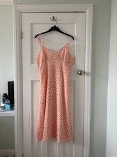 Cider Maxi Dress in White and Orange Floral (Women’s Size XL)
