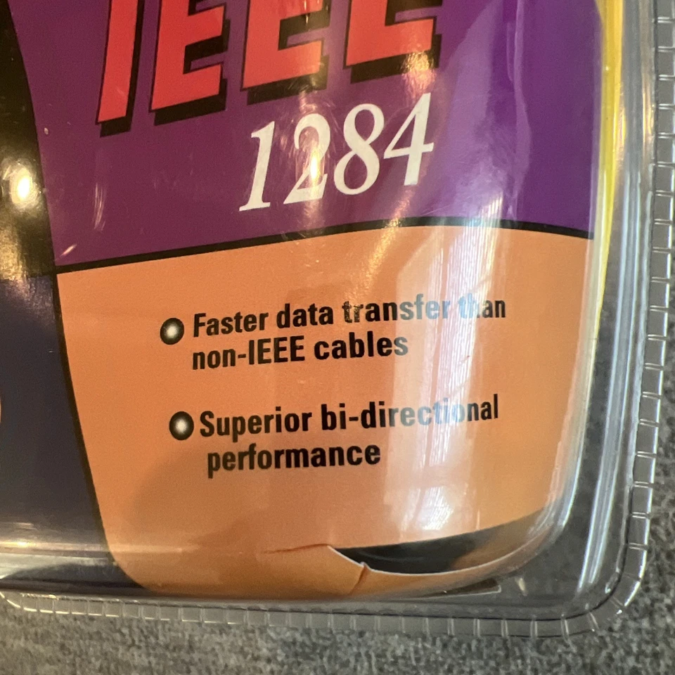 GE IEEE 1284 Printer Cable 6 ft DB25 CEN36M Parallel HO97887 Windows Compatible - Image 4 of 4