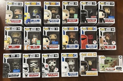 Funko Pop STAR WARS - Set Lot 18 Different -Mostly Exclusive - Figrin D an - New