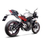 Pot d echappement LV One Evo Triumph Street Triple road trip et balades sportives