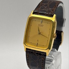 Citizen Quartz 4031-915241 Gold Dial Battery Watch Used