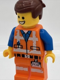 LEGO Movie 2015 Minifigure Emmet 2-Sided Head Lopsided Sad / Happy tlm096 70818