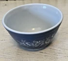 Pyrex Colonial Mist 401 Blue Pyrex Bowl Vintage Daisy Floral USA